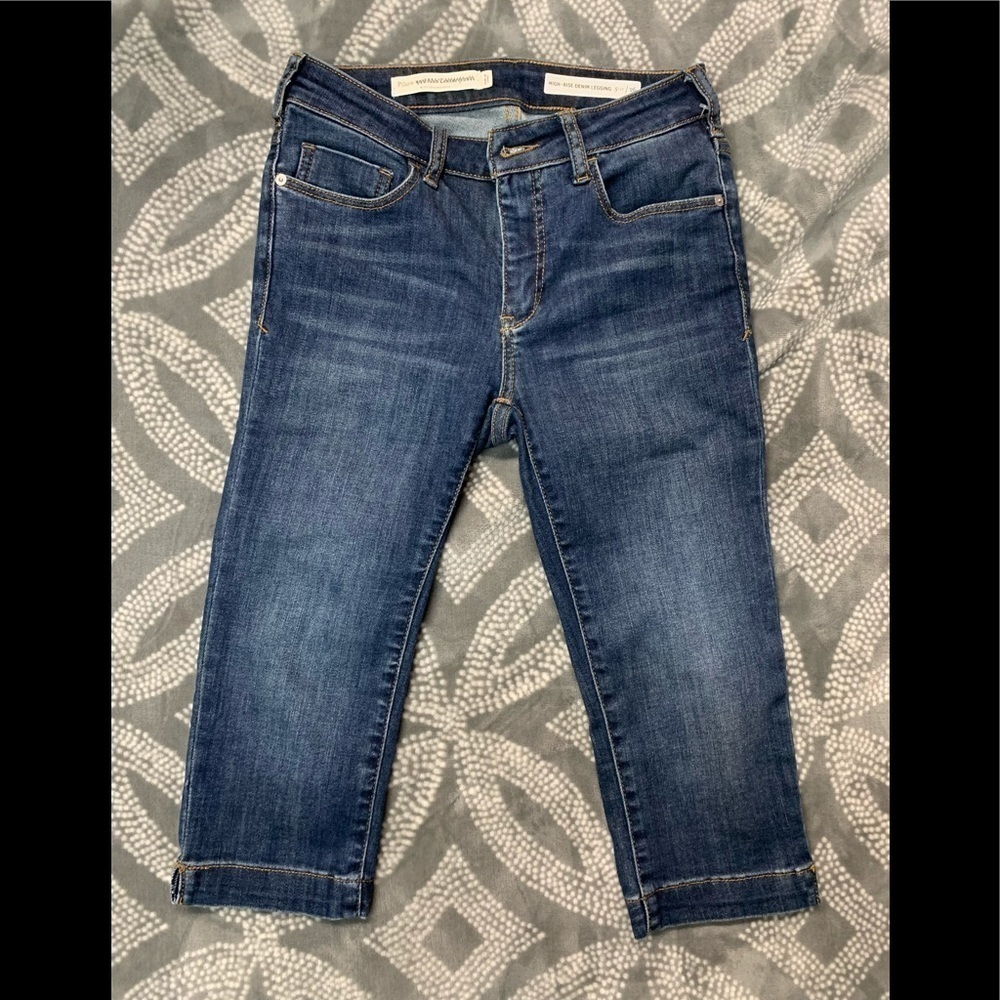 Pilcro and the letterpress high rise denim legging